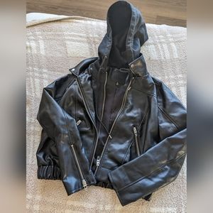 Faux Leather Moto Jacket
